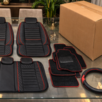 Funda de Auto Universal Regent en Cuero Legítimo con Airbag + REGALOS: Alfombra de Cuero y Funda de Volante